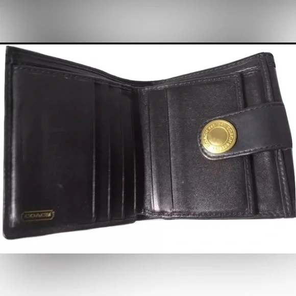 Coach Black Leather Wallet - Picture 2 of 3